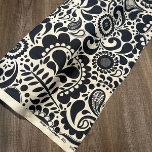 IKEA Monochrome Floral Pattern Fabric